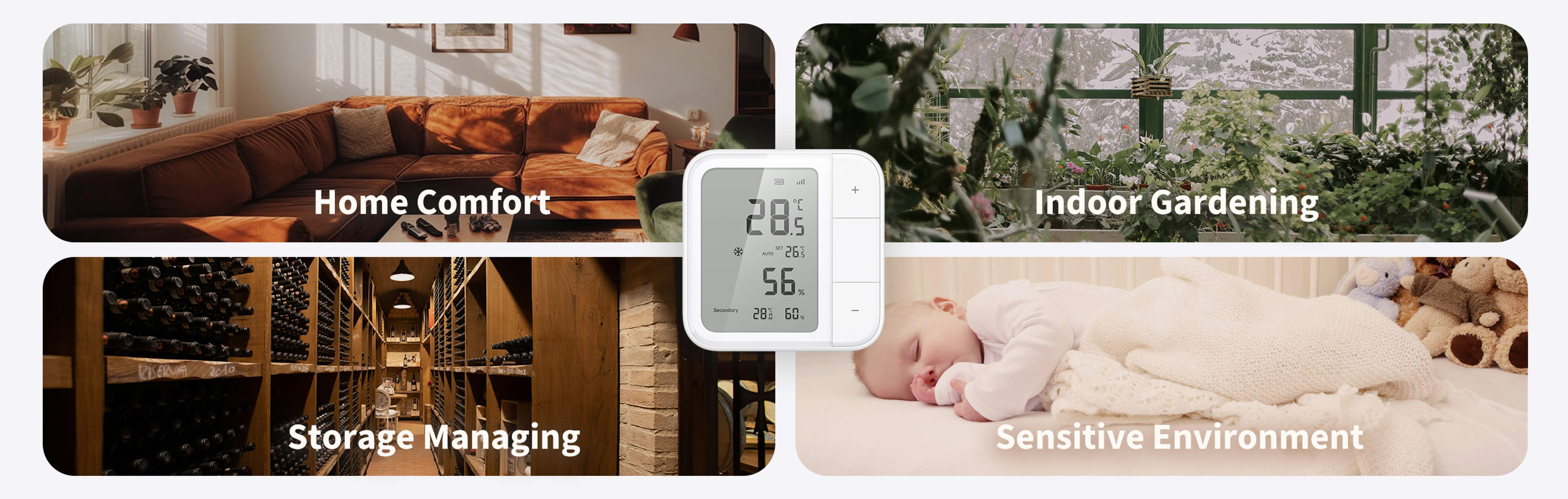 Aqara w100 climate sensor senzor teploty a vlhkosti s ovládáním termostatu uklázková foto použití 1 evtech_cz